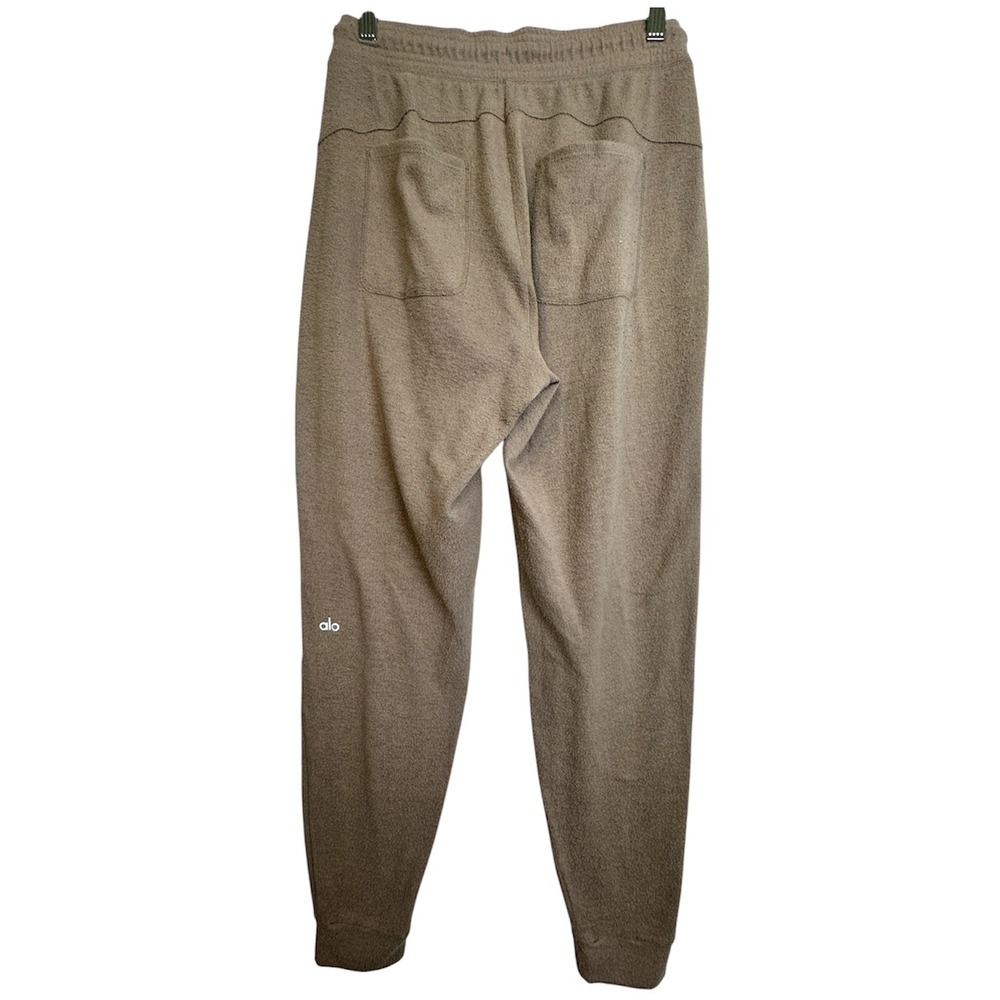 Alo Yoga Womens Alosoft High Waist Lounge Jogger Pants Taupe Gravel Brown‎ Small